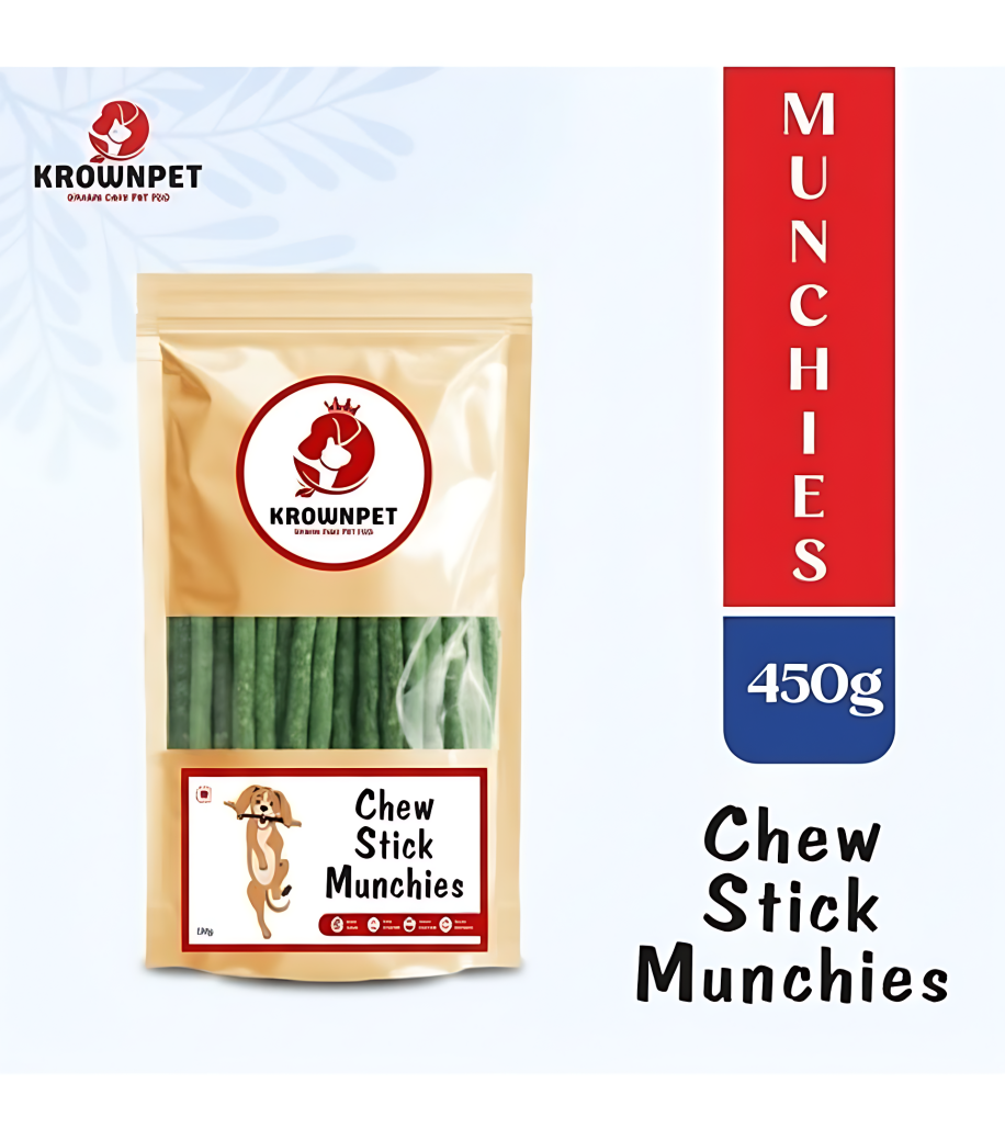 KROWN PET™ Chew Stick Munchies – 450 g