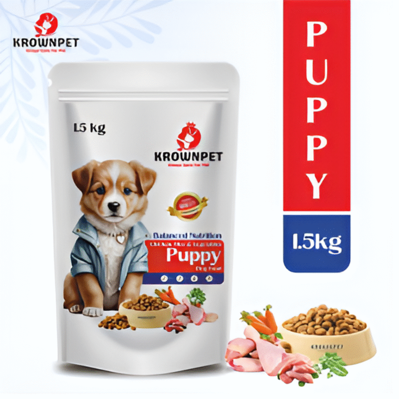 KROWN PET™ Puppy Premium Nutrition Dog Food-1.5kg